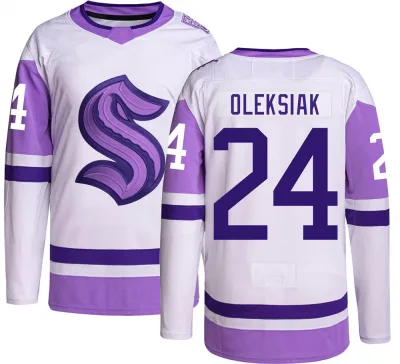 jamie oleksiak kraken jersey